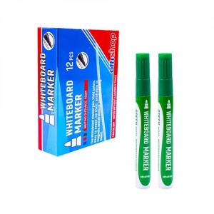 Marker whiteboard, verde, 2-3,5 mm, 12/set - OFFISHOP - Img 1