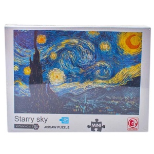 Puzzle carton mini, Noapte instelata, 1000 piese - Img 2