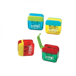 Ascutitoare dubla, cu container, 24 buc/display - S-COOL - Img 1