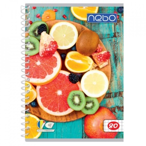 Caiet A5 80 file cu spira AR - NEBO - Img 7