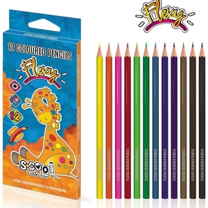 Creioane color, flexibile, 12 culori/set - S-COOL - Img 3