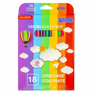 Creioane color Hexagonale Set 18 - NEBO - Img 1