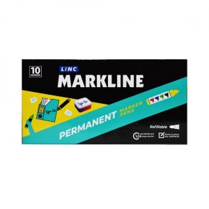 Marker permanent markline, , verde MP100GRE – Linc - Img 2