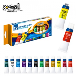 Tempera, 12 ml, 12 culori/set - S-COOL - Img 1