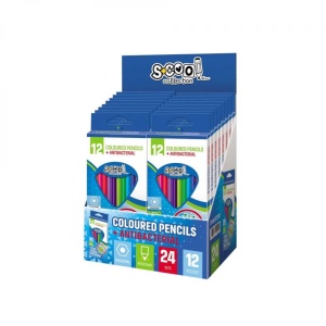 Creioane color, antibacteriale, 12 cul/set - S-COOL - Img 5