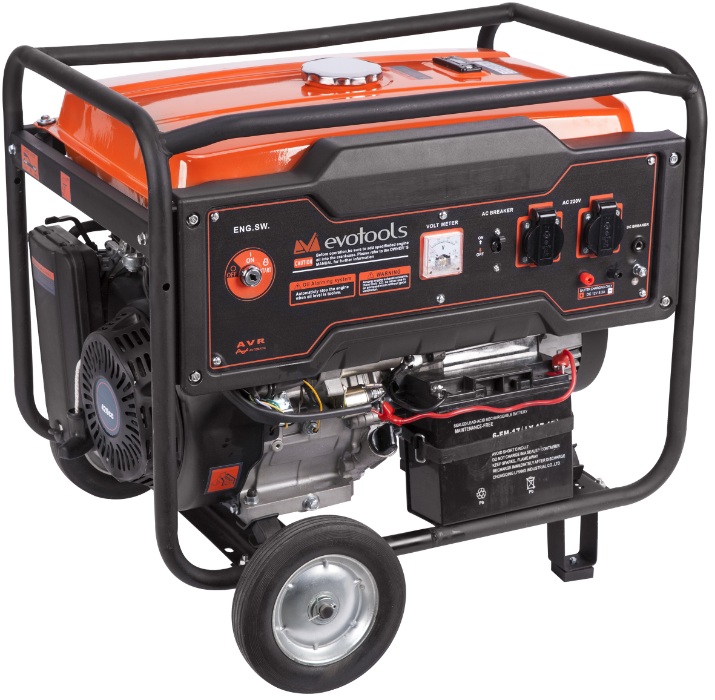 Generatorul pe benzină EPTO GG 5500A, 5500W, cu pornire la cheie – alimentare sigură acolo unde rețeaua nu ajunge