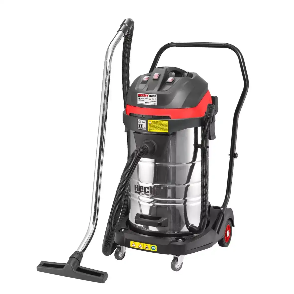 Aspirator electric pentru construcții HECHT 8380 – curățare umedă și uscată, 3000 W, rezervor 80 L