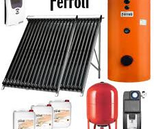 Pachet Solar Confort – 2 Colectori Ecotube New cu 25 de tuburi + Boiler 500 litri | Soluție completă pentru apă caldă menajeră (ACM) pentru 6–9 persoane