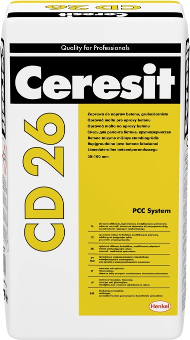 Разтвор за ремонт на бетон Ceresit Cd 26 30-100 mm / 25kg