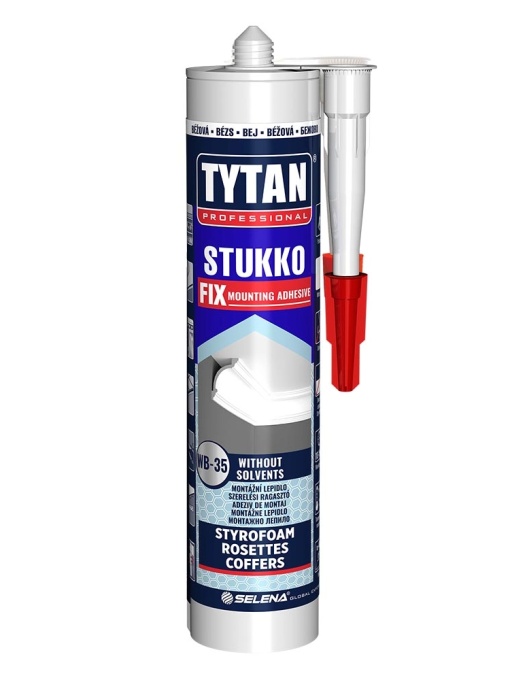 ADEZIV DE MONTAJ ALB FARA SOLVENTI TYTAN WB-35 STUKKO FIX / 290 ML
