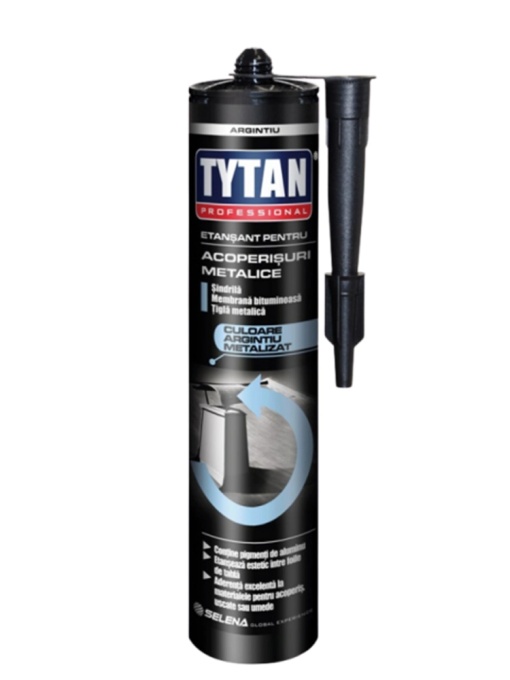 ETANSANT GRI METALIZAT PENTRU ACOPERISURI METALICE TYTAN / 280 ML