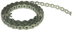 Perforated Zn Steel Band / B[Mm]: 20X1.0; L[M]: 3; D[Mm]: 7.5