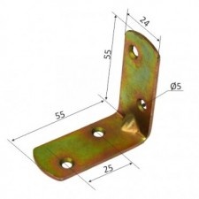 Rectangular Metal Collar 24/55X55Mm
