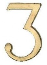 Self-adhesive number / 3