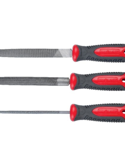 SET PILE METAL CU MANER BIMATERIAL 200MM - 3 PIESE