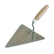 Triangular Steel Trowel With Wooden Handle 220X210Mm