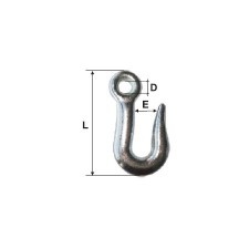 Galvanised Hook 6Mm / 9Mm/15Mm