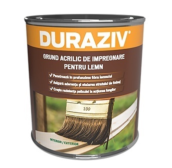 GRUND ACRILIC DE IMPREGNARE PENTRU LEMN, DURAZIV 4L / PALET 80 BUCATI