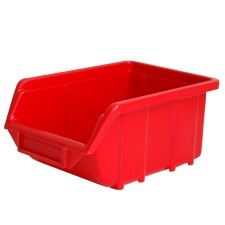 Plastic Storage Box 155X240X125Mm / Red