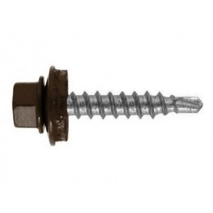 RAL 8017 – surub autoforant cu varf redus, maro - 4.8, 35