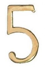 Self-adhesive number / 5