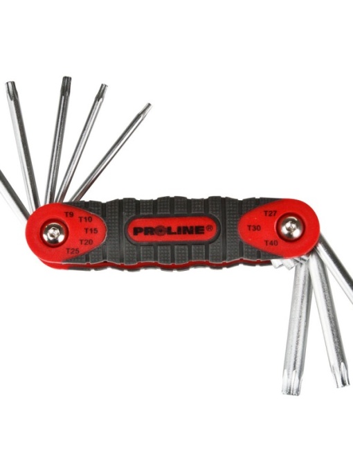 SET CHEI NEGATIVE CR-VA TORX CU MANER T9-T40 - 8 PIESE