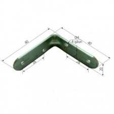 Simple Rectangular Metal Collar 16/40X40Mm