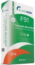 Минерална структурирана декоративна структурирана минерална мазилка F91 / 25Kg