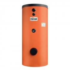 Caldaia indiretta per sistemi solari, 400L, due serpentine, Ecounit 400-2 Wb