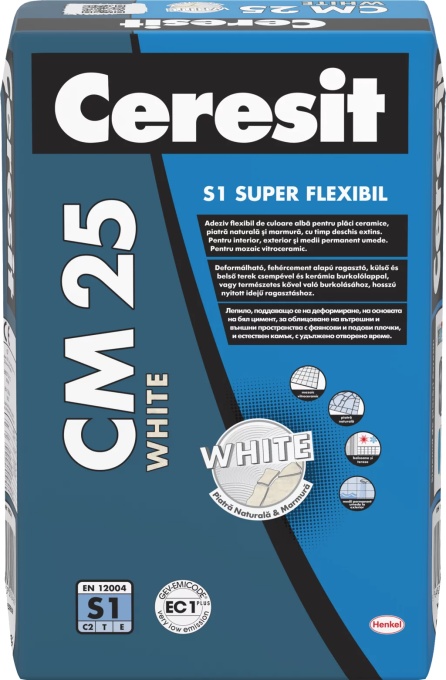 Ceresit Cm 25 Adesivo flessibile bianco 25Kg