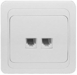 Double St Telephone socket / 10A