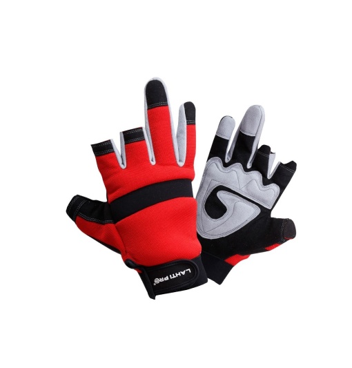 Elastane Ribbed Padded Elastane Glove Partial Tactil Partial - 9(L) - Img 1