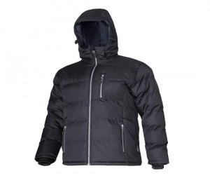Hooded Hooded Hooded Jacket with Quilted Top - L