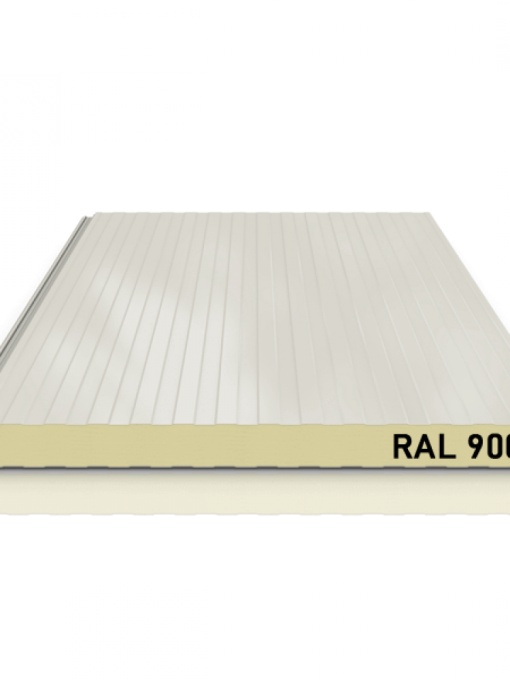 PANOU SANDWICH PERETE, SPUMA, ALB GRI, RAL 9002, GROSIME 40MM