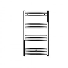 Radiator Pentru Baie Din Otel, Cromat Curbat, 12 Tevi, 400X800Mm