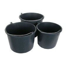 Rubberised Plastic Bucket 12L / 310X246X235Mm