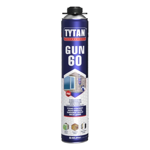 Schiuma poliuretanica per pistola GUN 60 Pro 750Ml