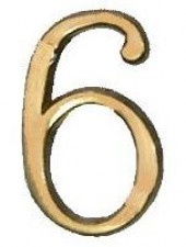 Self-adhesive number / 6