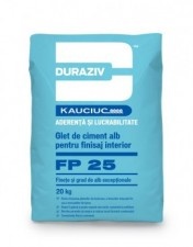 Stucco cementizio bianco per interni Fp 25, 20Kg
