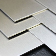 Tavola in acciaio inox satinato 3Mm 1000X2000 / K240