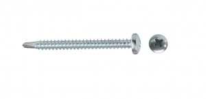 Vite autoperforante zincata bianca con testa a croce / 4,8X50Mm - 200Pz.