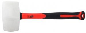 White Rubber Hammer with Glass Fibre Tail / 0.68Kg