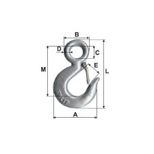 500Kg / 12.5Mm/24Mm Galvanised Galvanised Hook
