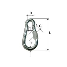 8Mm / 10Mm/10/11Mmx80Mm Galvanised Carbine with Thread