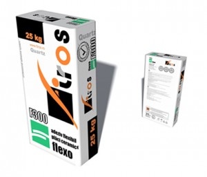 Adesivo flessibile per piastrelle di ceramica Firos F300 Flexo 25Kg
