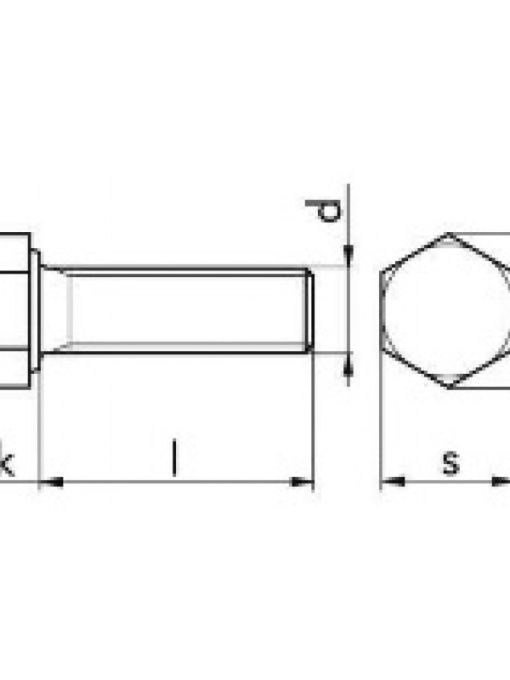 DIN 933 – 8.8 – surub filetat total, zincat - Img 2