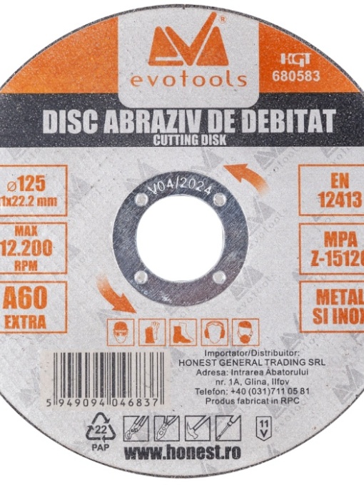 DISC ABRAZIV DE DEBITAT ETS A46 EXTRA, 230X2MM