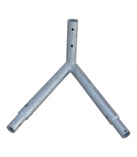Double Galvanised Galvanised Arm For Illuminated Poles 60° 50Cm