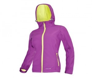Lady's Elastic Fleece Jacket / Purple - Lady 2Xl
