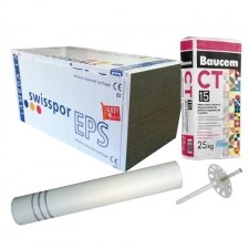 Pacchetto di isolamento termico Grafitat Eps 100/100Mm 1M2, Swisspor - Premium Plus